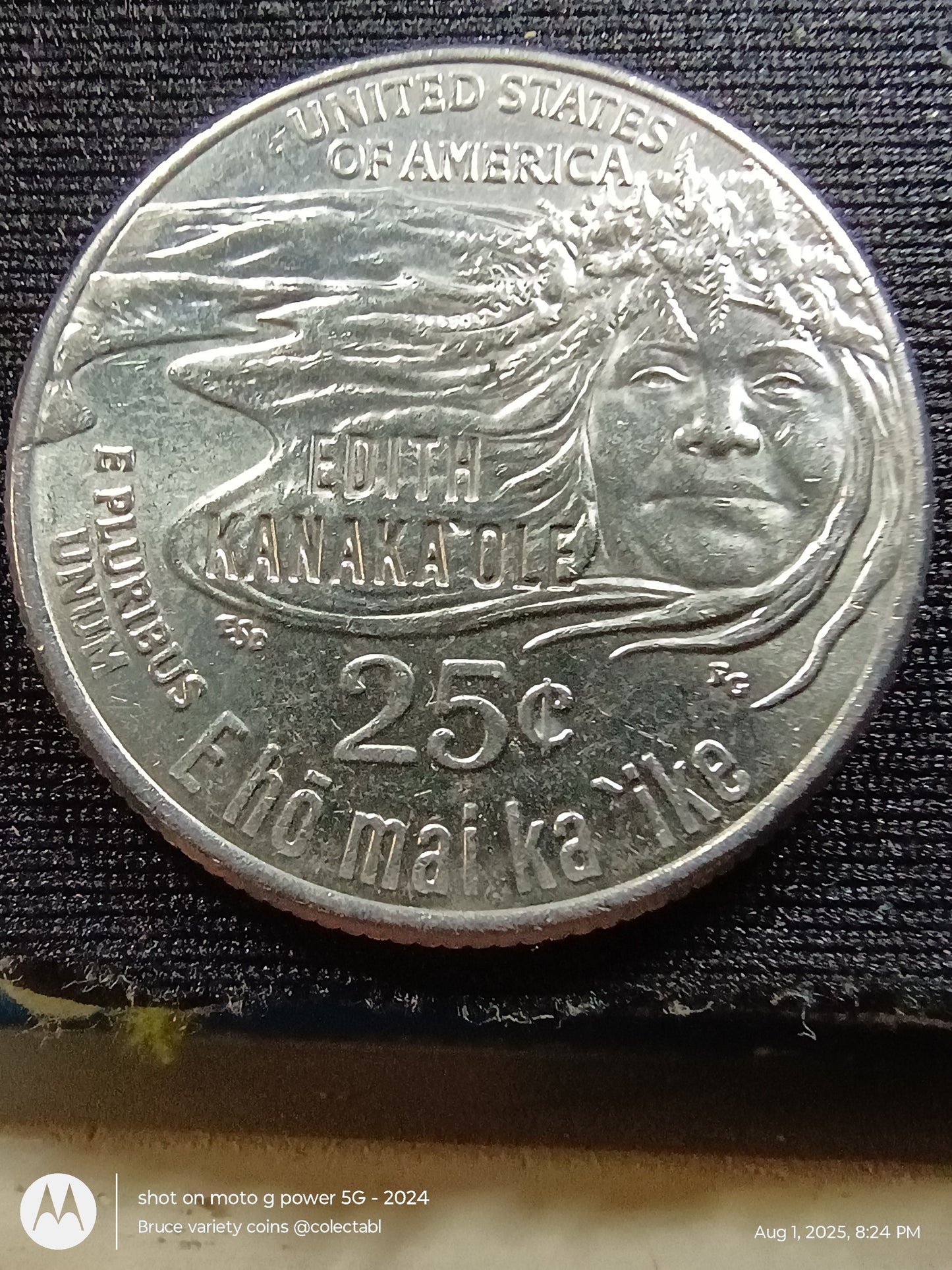 2021p Eadith kanakaole quarter ghost lettering