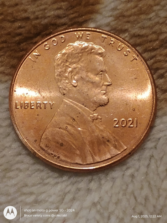 2021 Lincoln cent doubled die