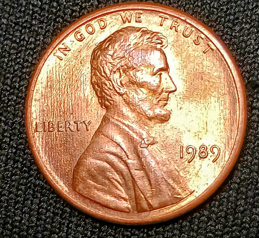 1989 p Lincoln cent variety 1DR-002